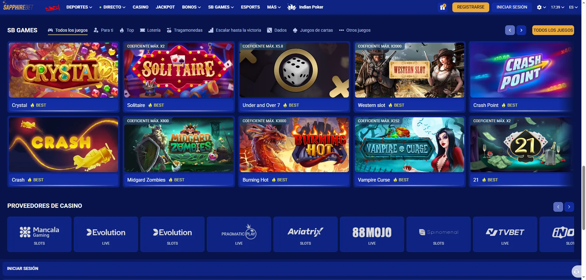Tragamonedas online en SapphireBet Perú – los mejores slots disponibles