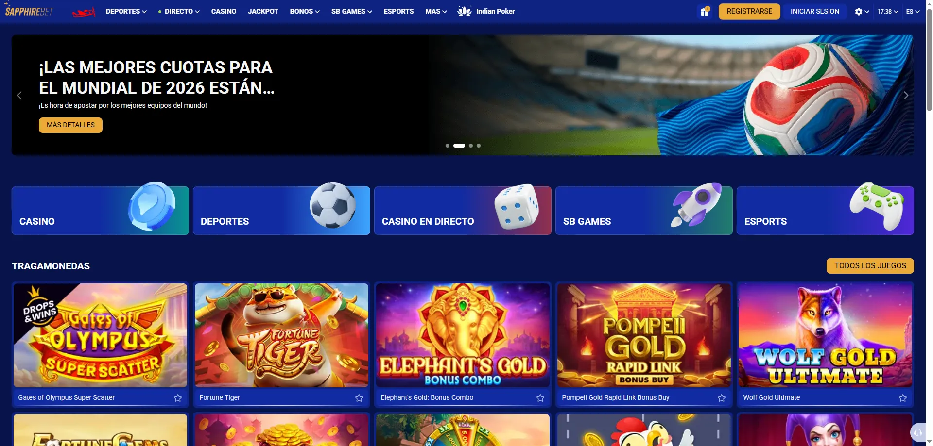 SapphireBet casino online en Perú – visión general de la plataforma